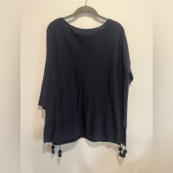 Lilly Pulitzer Sweater Pullover Elba
Tunic Tassel Navy Blue Knit size M - Picture 7 of 10